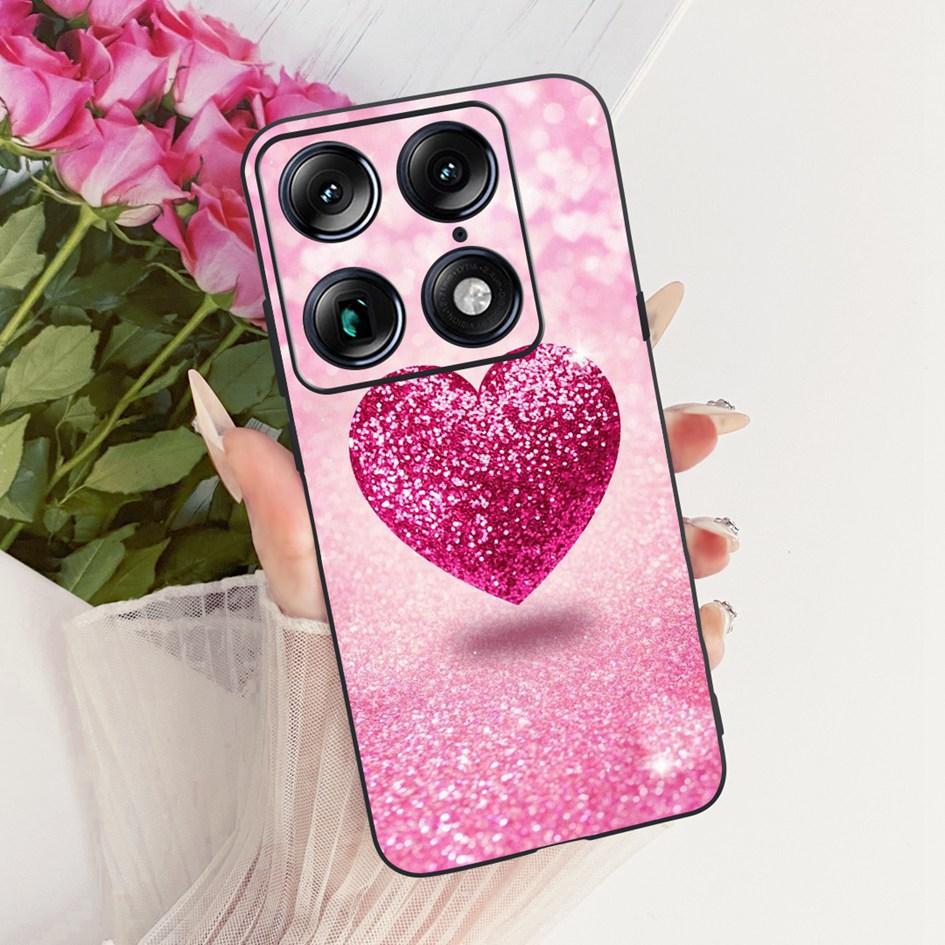 For Motorola Signature 2026 Case Popular Flower Marble Painted Cover Soft Silicone Black Phone Shell For Moto X70 Air Pro Fundas