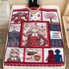 Darling in the Franxx Warm Flannel Blanket with Print Soft Throw for Bedroom Living Room Sofa Travel Picnic Comfort -xia08
