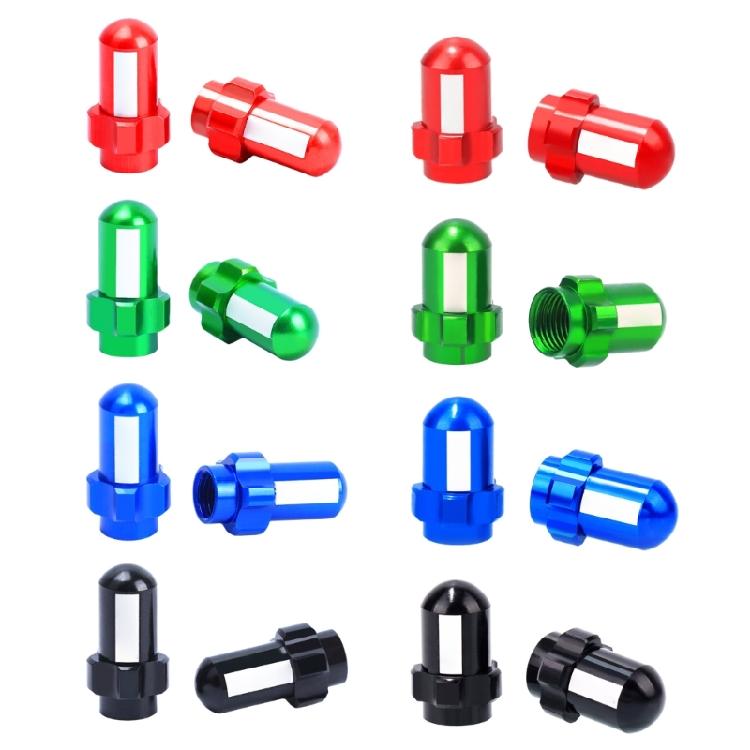 2pcs Bike Tires Valves Stem Caps Bicycles Air Tires Caps Bike Valves Caps Metal Bike Tires Caps Air Dust Cover Enduring