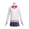Anime Dandadan Aira Shiratori Cosplay Costume Wig Shiratori Aira Cosplay School Uniform Women Disguise Blue JK Jackets Skirts