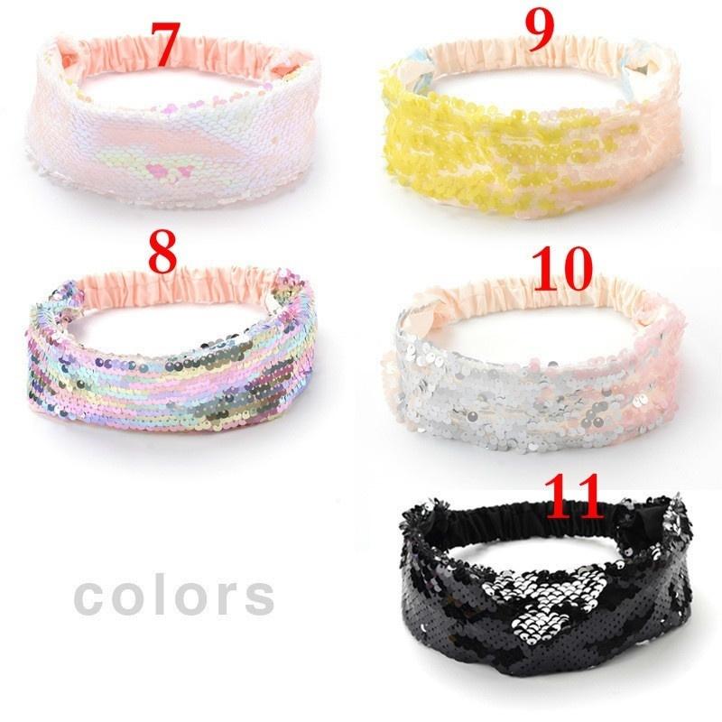 Sequin Hair Bands Headbands Double-sided Sequin Children Hairbands