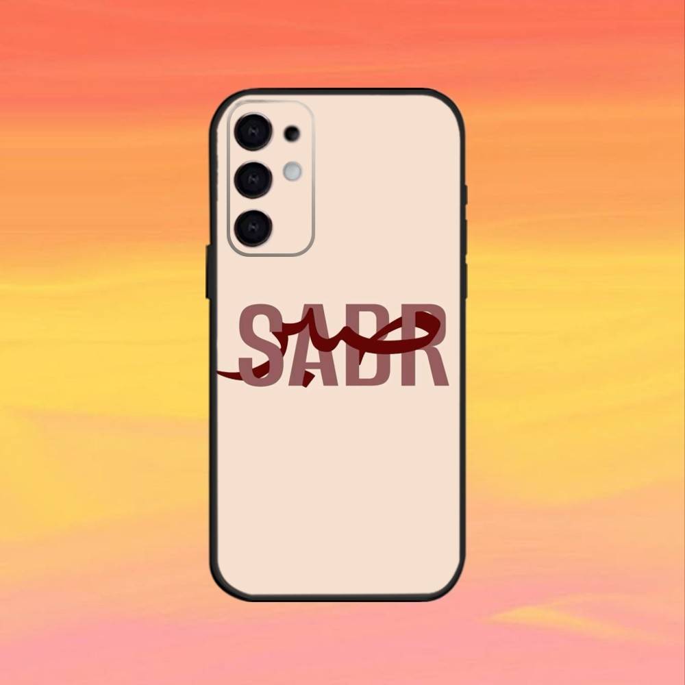 Quran S-Sabr Islam Patience  Phone Case For Samsung S25,S24,S23,S22,S21,S20,Ultra,Plus,FE Black Soft Cover Samsung S25