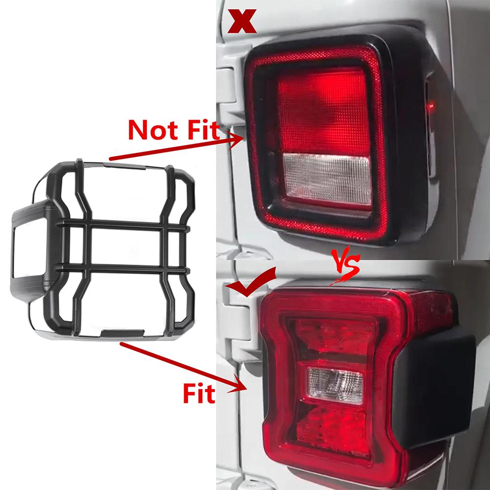 Car Front Headlight/Tail Light/Wheel Eyebrow Lamp Guards Cover Trim for Jeep Wrangler JL 2018-2025 2025 Exterior Accessories