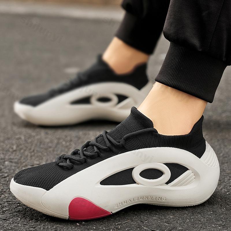 Fashion Men Casual Sneakers 2025 Summer Comfortable Breathable Anti Slip Running Shoes Fashion Platform Designer Knit Sneakers Sports