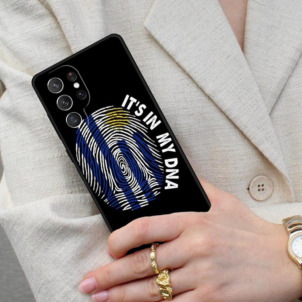 Funda para Teléfono Móvil con Bandera de Uruguay para Samsung Galaxy S26 Ultra S25 S24 S23 S22 S21 S20 Note10
