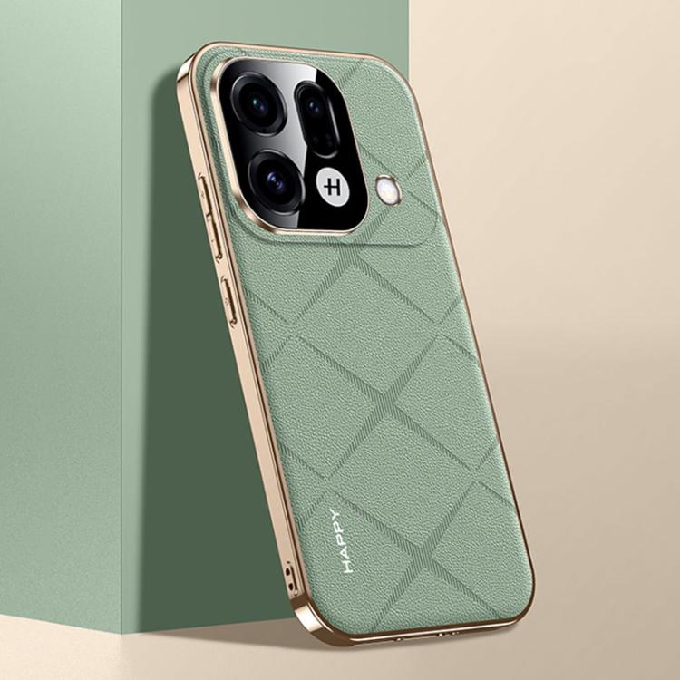 Plain Leather PC Phone Case For OPPO Find X9s Pro 5G, Slim Anti-Scratch Protective Cover