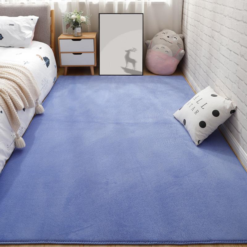 Thicken Carpet For Home Decor Short Plush Large Living Room Rugs Kids Bedroom Bedside Feet Rug Children's Crawl Mats Gray / Blue