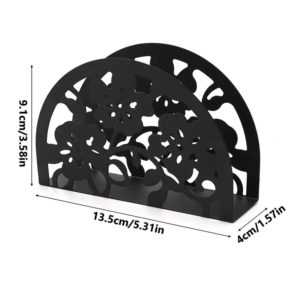 Modern Hollow out Napkin Holder Paper Tissue Dispenser for Coffee Shop Kitchen Hotel Countertop Decorative Holiday Gift