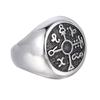European and American Retro Character Ring Punk Style Men's Ring