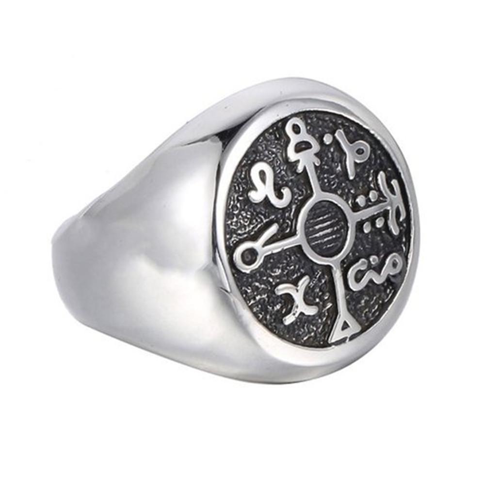 European and American Retro Character Ring Punk Style Men's Ring