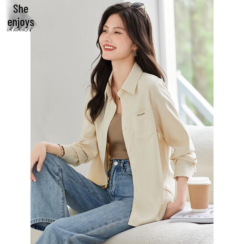 Women s Brushed Lapel Long-Sleeve Casual Shirt T13KC2557 2XL