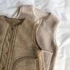 Women's Autumn Solid Vintage Thickened Vest Simple Sleeveless Outerwear Leisure Jacket