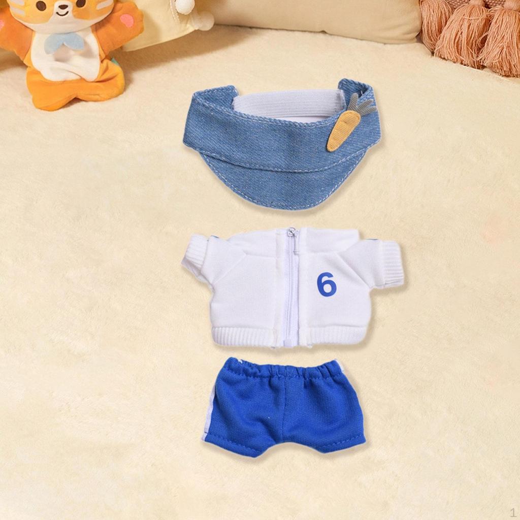 Doll Outfit Set with Top And Pants for Kids Birthday Celebration DIY Dress Up Hat