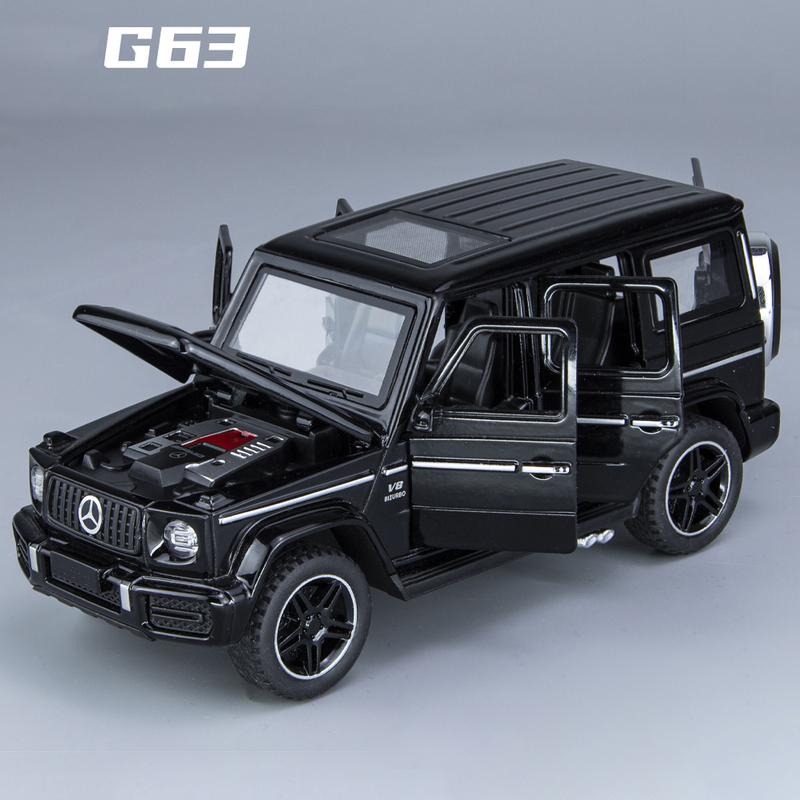 1:32 Benz G63 SUV Legierungsmodellauto Spielzeug Diecasts Metallguss Sound und Licht Autospielzeug für Kinder Fahrzeug