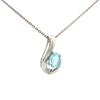 Brazil Amethyst Oval Pendant Necklace 925 Sterling Silver Rhodium Plated Gemstone Pendant with Chain Gift for Women