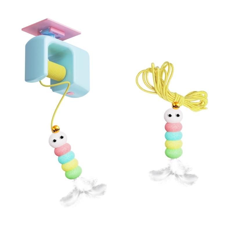 Cats Interactive Teaser Toy with Bouncing Elevating for Felines Cats Plaything Gift for Indoor Felines