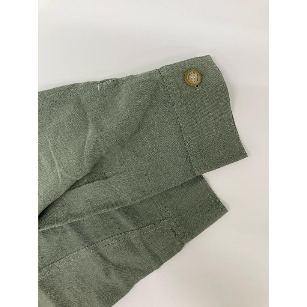 TRADITIONAL WEATHERWEAR Green X IENA Special Order WAIST BELT LONG SHIRT Linen Rayon Belted Long Shirt Dress Dress S khakiUsed