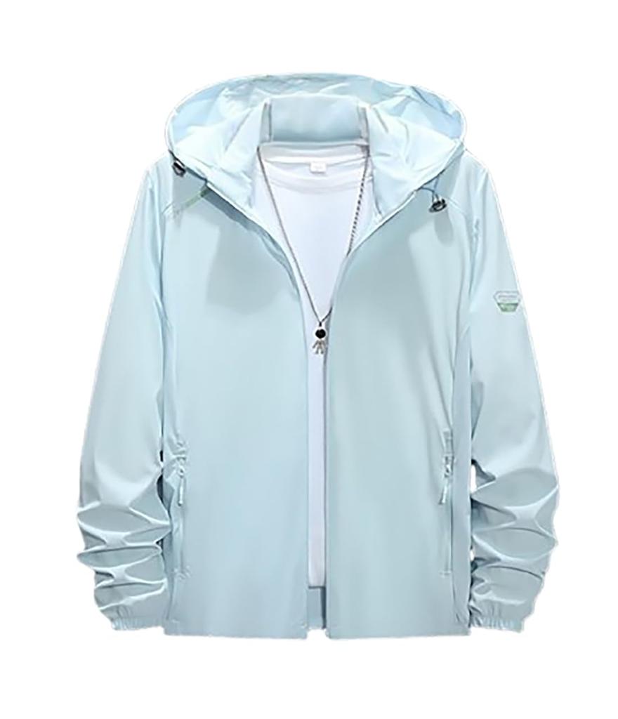 Hooded Golf UV Long Outdoor Perfect for and Available in 4 Blue M-Sing Women's Windbreaker, Wear, Hoodie, Protection, Cool-to-the-Touch, Sleeve,