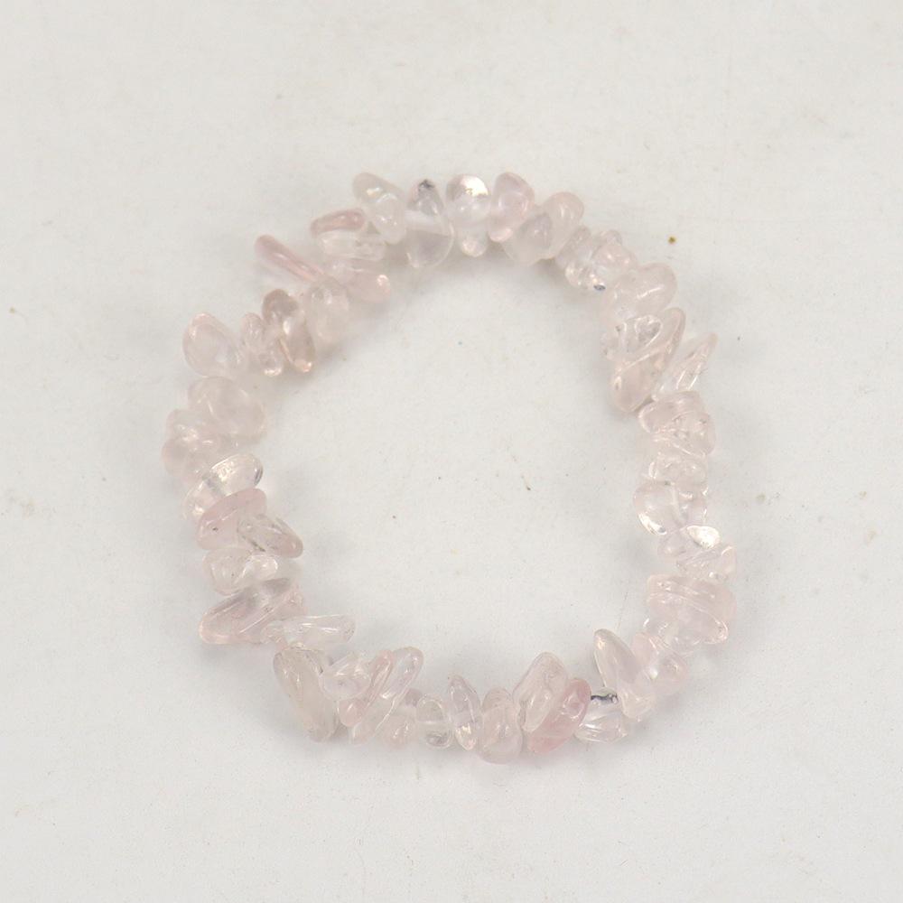 Handmade Beaded Natural Crystal Crushed Stone Bracelet B54