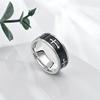 Metal Cross Ring For Men Women Black Silver Color Stainless Steel Ring Punk Gothic Simple Accessories Christian Jewelry Gift