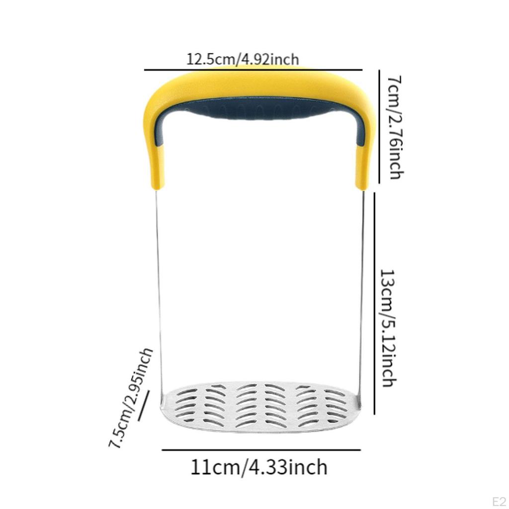 Potato Masher Leaves Shaped Pressing Holes Hand for Cheese Meat Beans