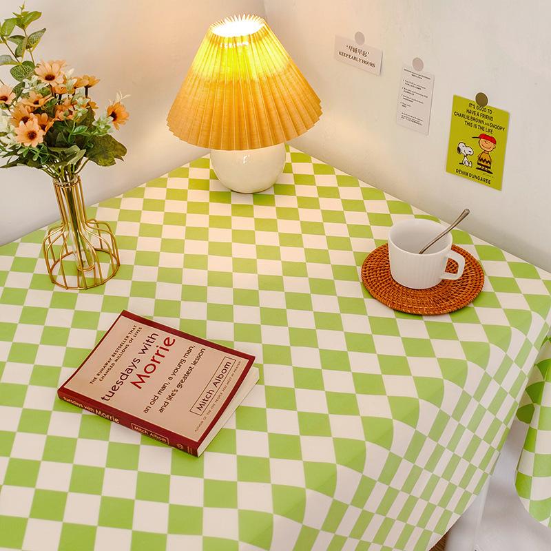Small Fresh Student Flannel Tablecloth Desk Bedside Table Coffee Table Cover Cloth Photo Background Picnic Cloth