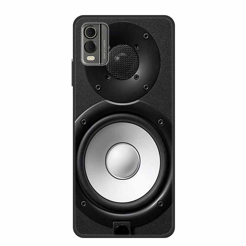 Pentru husă Nokia C32 6,5" Husă spate din silicon moale TPU de lux Carcase pentru telefon pentru NokiaC32 Protector drăguț Rezistent la șocuri Flori Capa
