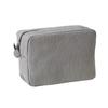 Makeup Bag Solid Color Large Capacity Zipper Closure Cosmetic Pouch Skin Care Product Travel Storage Pouch