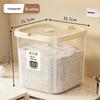 ZISIZ Large Transparent Rice and Grain Storage Bin