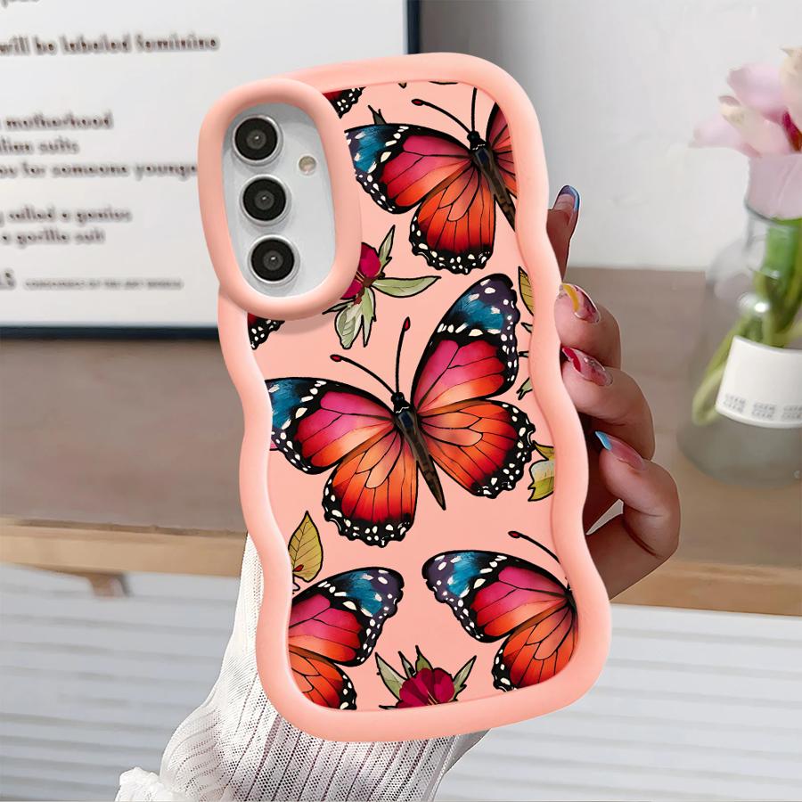 

Красный Синий Чехол-Бабочка для Samsung Galaxy A14 A15 A12 A13 A21s A16 A52 A11 Мягкий Чехол для Телефона A33 A03 A04 A06 A53 A23 A05 A22 Galaxy A04e
