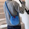 2025 New Fashion Macaron Plush Oval Cute Small Crossbody Shoulder Backpack Women Ins New