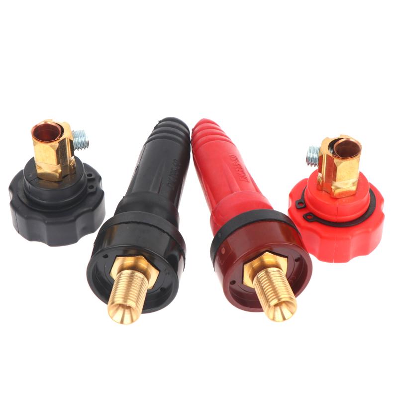 Thai Style Welder Connector Plug Pure Copper Core High Conductivity Long Lasting Anti-Leakage for Professional Welding Repair Shops