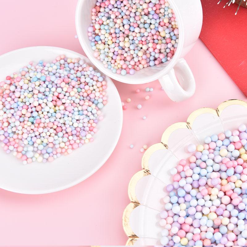 10G/balení Macaron Color Kulatý pěnový míč do dárkové krabičky Potřeby pro dárkové balení