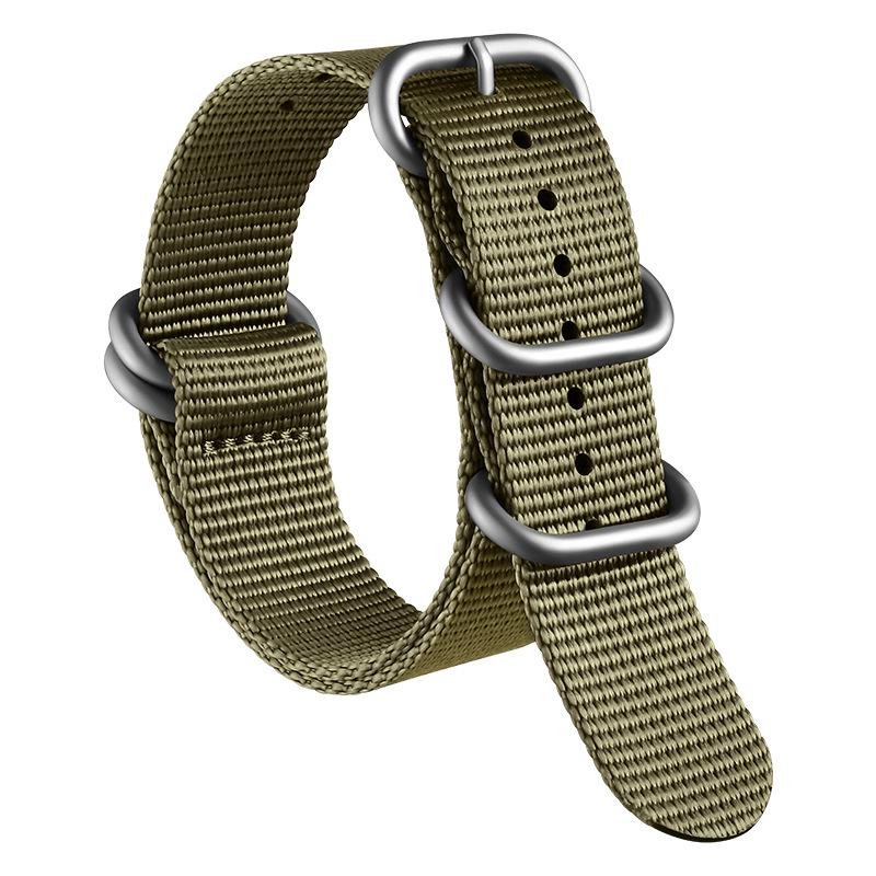 Bracelet de Montre NATO en Nylon Épaissi Xinlei - Bracelet Universel en Toile Tissée 20/22mm