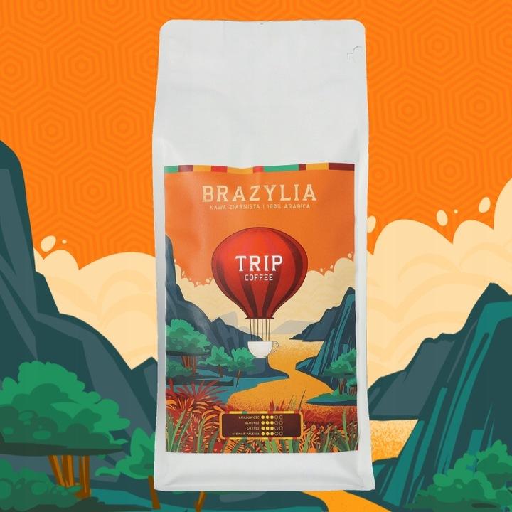Kaffeebohnen Trip Coffee Brasilien 100% Arabica 1Kg Frisch Geröstet