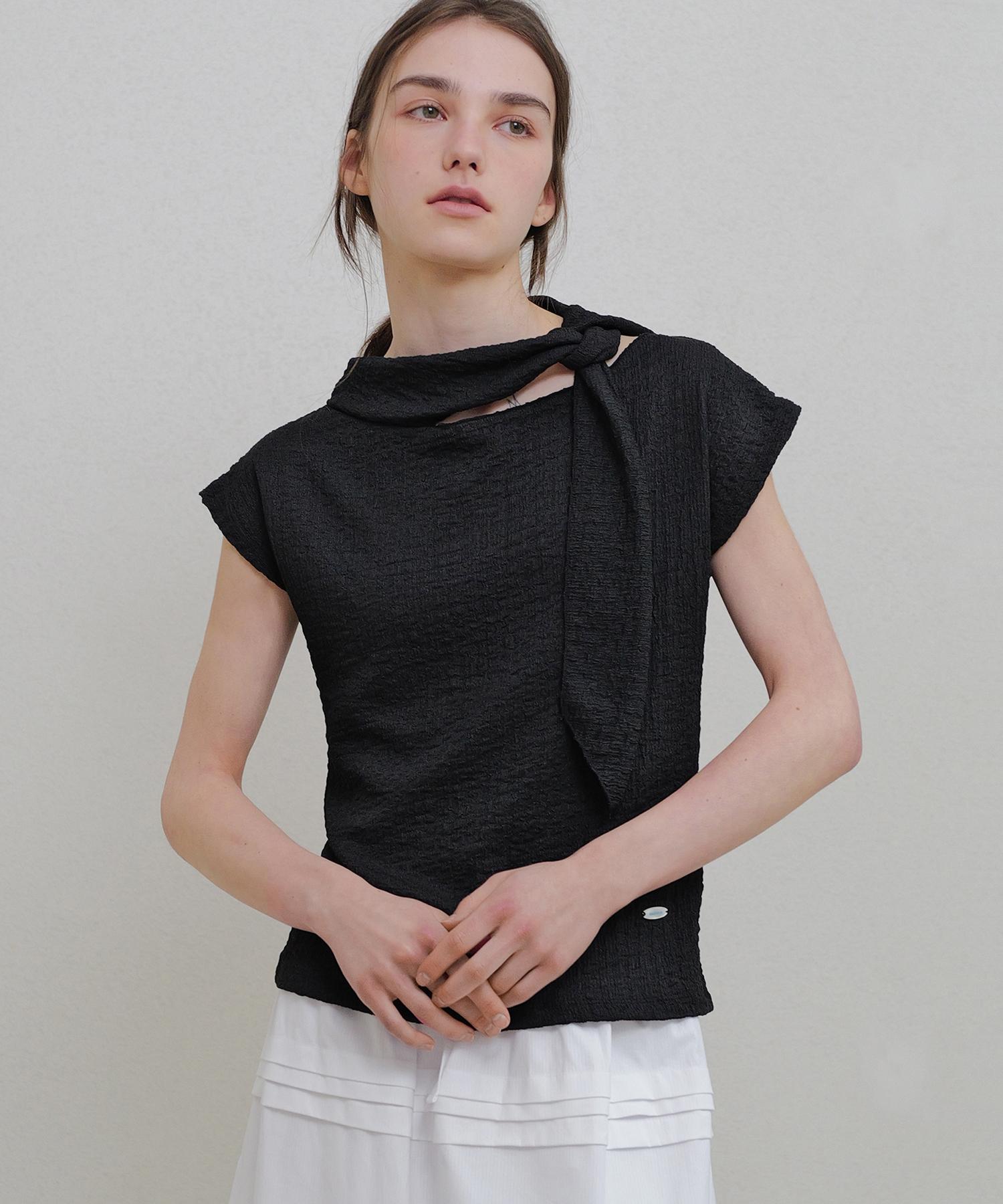 Annies Rachel Scarf Blouse (Black) Black