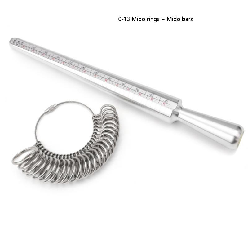 US/UK Messskala Ring Ring Stange Reparaturring Fingergröße Messnummer Korrektur Einstellwerkzeug