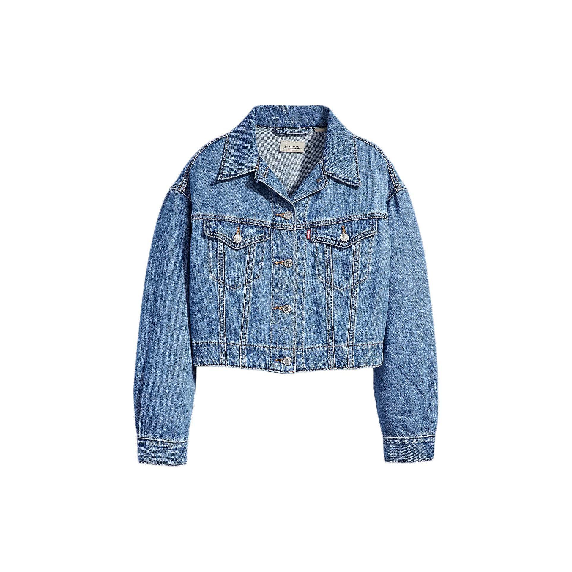 

Levis Однотонная джинсовая куртка с лацканами, однобортная, со спущенным плечом, с длинным рукавом, женские куртки, синяя A7439-0007 S