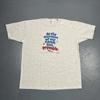 Vintage 90s Fishing Graphic Tee Grey XL Unisex Outdoors VTG Humor