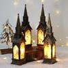 Decorative Wind Lamps Illuminated House OrnamentsNight Lights Electronic Candle Lights Christmas Gifts