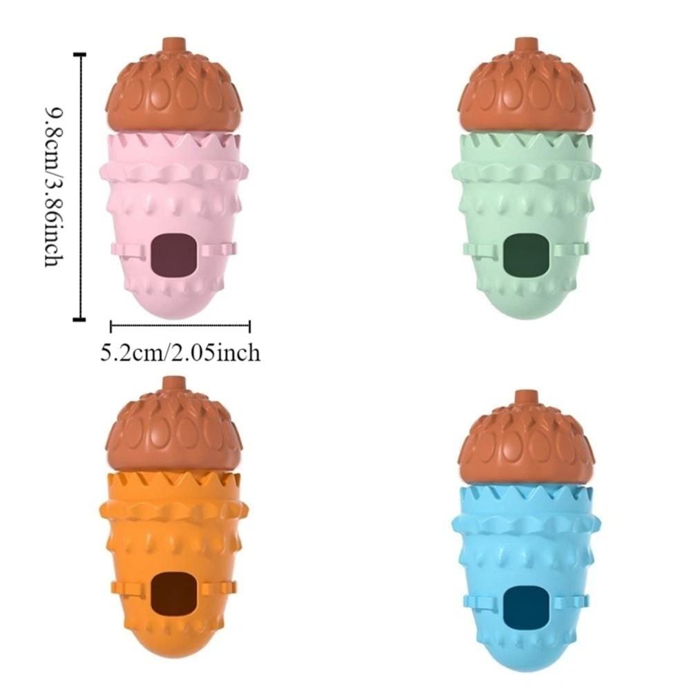 Bite Resistant Pet Leakage Food Toys TRP Pinecone Shape Dog Chew Balls Durable Tooth Cleaning Toy Relieve Boredom