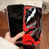 Venom Head Marvel Transparent Phone Case For iPhone 17 Pro Max 17E 11 12 13 14 15 16 Pro Max 15 Plus 17 Air 16E 7 XS Soft Cover