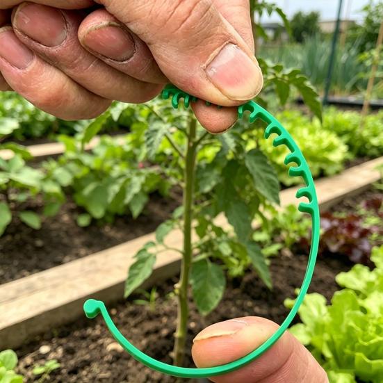 Adjustable Plant Fixing Buckles Reusable Plant Fixing Clips Plastic Plant Vine Clips Stem Support