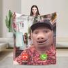 John Pork Is Calling Funny Meme Flannel Blanket Warm Soft Throw Blanket for Bedroom Camping Fashion Bedspread Sofa Bed Cover