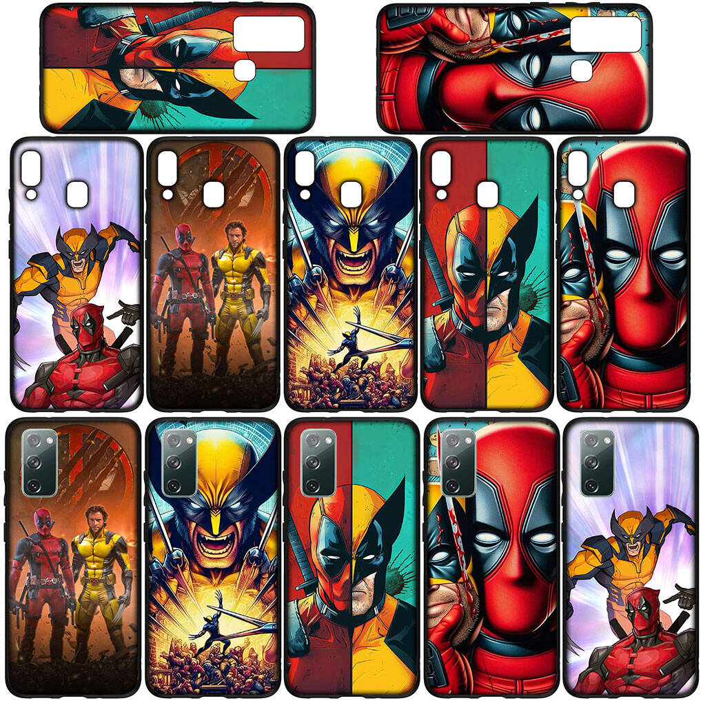 Cover for iPhone 17 16 15 Xiaomi Poco Redmi Note 14 13 12 8 Pro Max 9 16e Samsung Galaxy S25 S24 S23 OPPO Huawei Wolverine Cartoon Deadpool Phone Case
