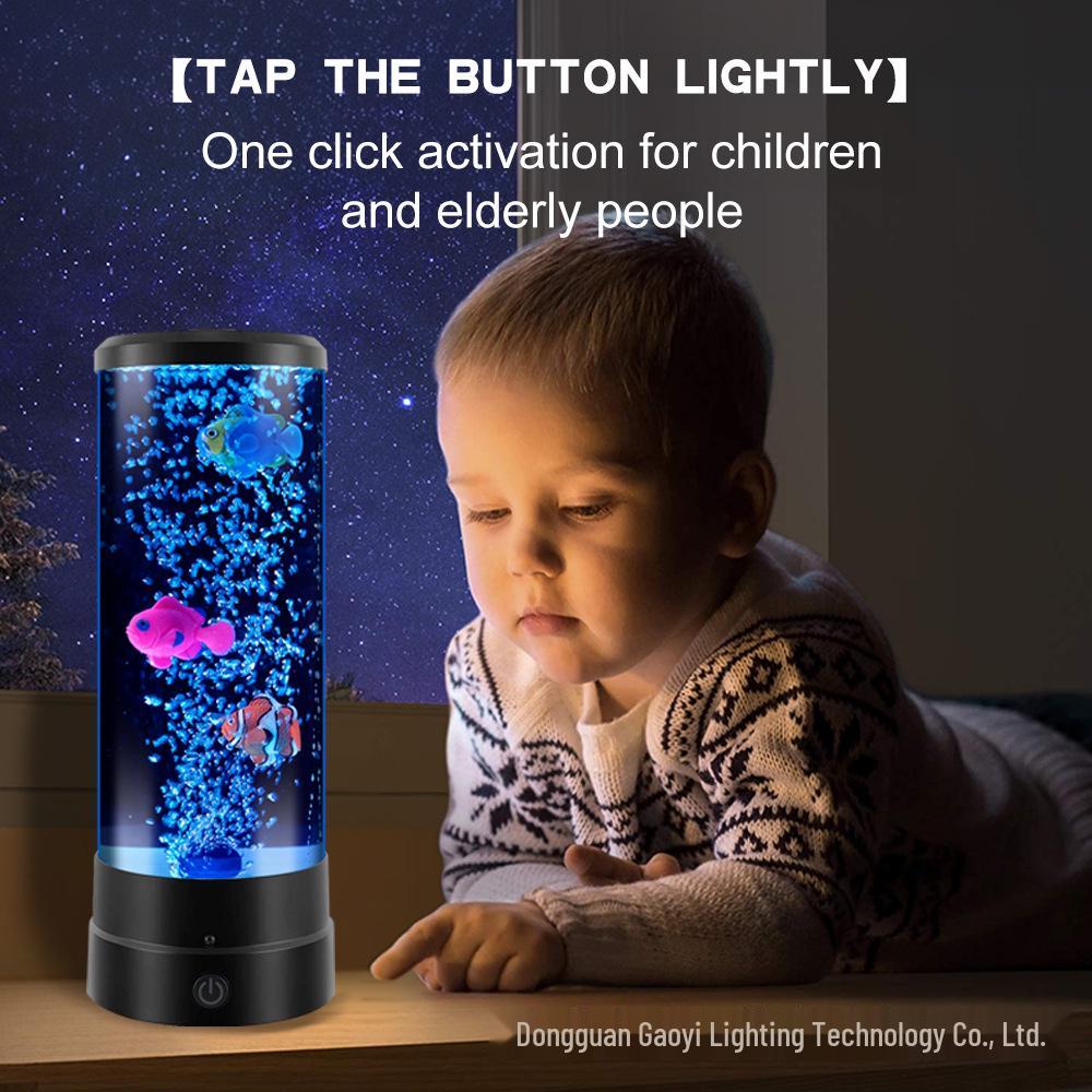 LED Jellyfish Night Light - Creative DIY Table Lamp for Kids' Rooms