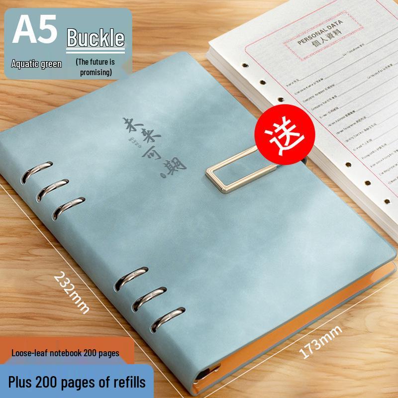İş ve Öğrenciler İçin Çıkarılabilir Sert Kapaklı Gevşek Yapraklı Defter