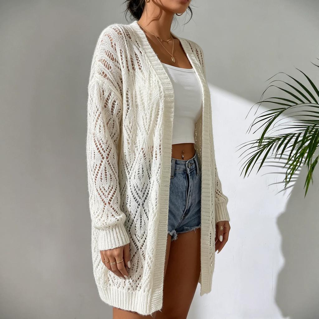 Women's Cardigan, Solid Color for Fall and Winter