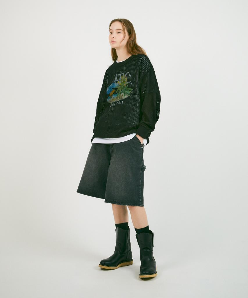 LMC Resort Mesh Knit Sweater Light Green