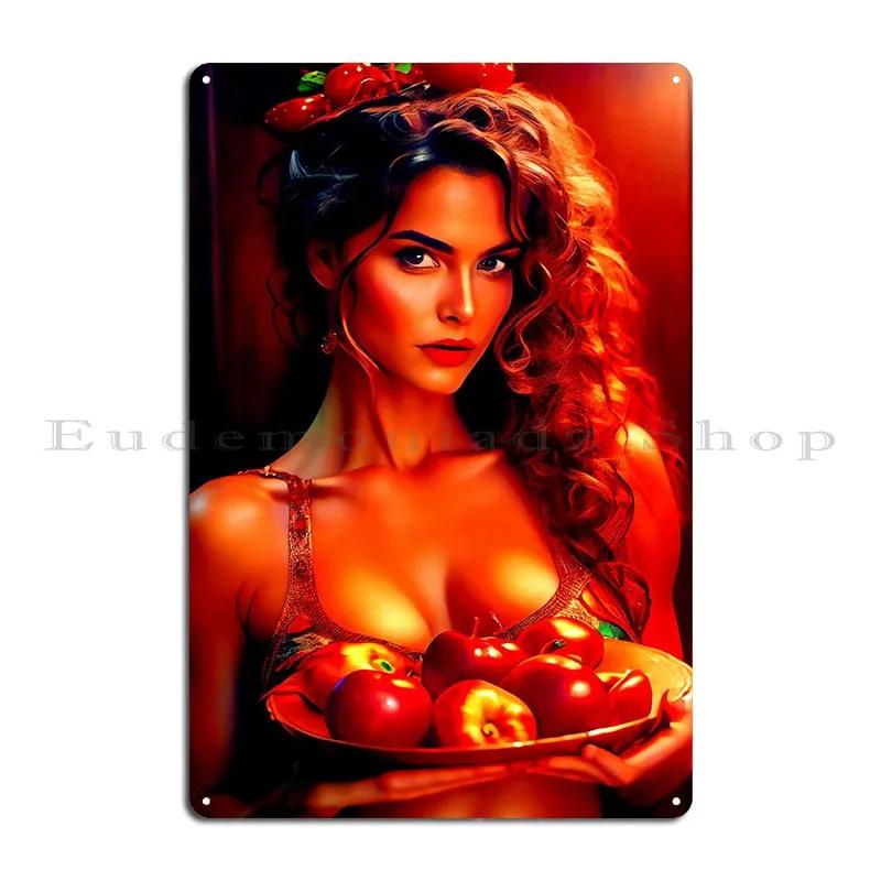 Sexy Girl Metal Plaque Poster Pub Printing Retro Wall Mural Plaques Tin Sign Poster 20x30cm